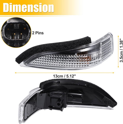 uxcell Left Side Rear View Mirror Turn Signal Amber Light Indicator for Toyota Avalon 2013-2018, Corolla 2014-2019