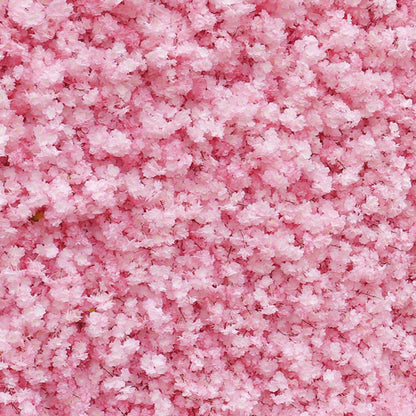 UYCVT Pink Cherry Blossoms Artificial Flower Wall Backdrop Panels, Handmade Romantic Large Wedding Backdrop 3D Floral Wall Fabric Flower Wall for Party Baby Shower Bridal Weddi-2m*2m/6.56 * 6.56FT