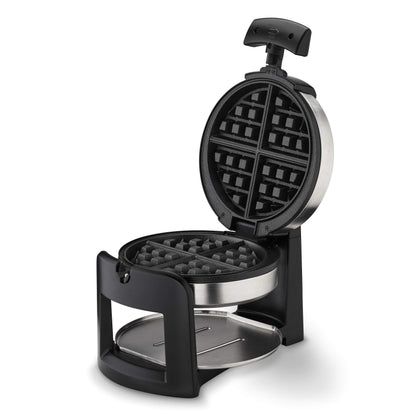 Cuisinart Round Flip Belgian Waffle Maker, 1" thick Belgian-style Waffle, WAF-F30NAS