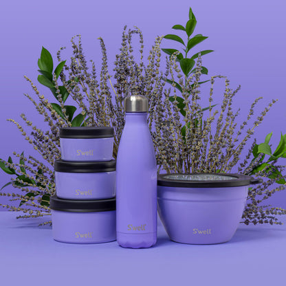 S'well Stainless Steel Water Bottle, 17oz, Hillside Lavender, Triple Layered Vacuum Insulated Containers Keeps Drinks Cold for 36 Hours and Hot for 18, BPA Free, Perfect for On the Go