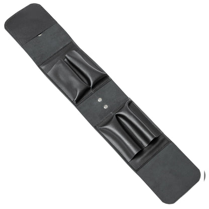 Leather Folding Knife Display Case Organizer for 4 Pocket Knives Case, Folding Knives Storage Holder, Knives Collection Pouch Bag VB4BL