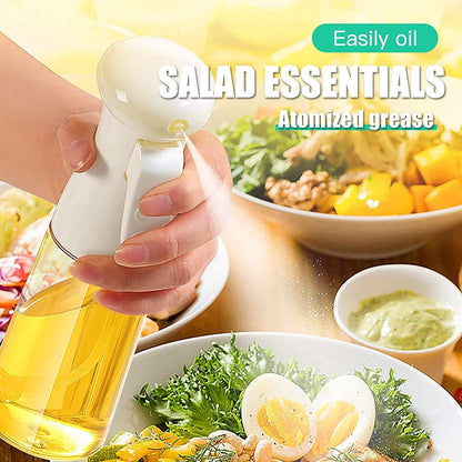 GLYY Oil Sprayer for Cooking, 210ml Food Grade Reusable Vinegar Spritzer Bottle for Kitchen and BBQ