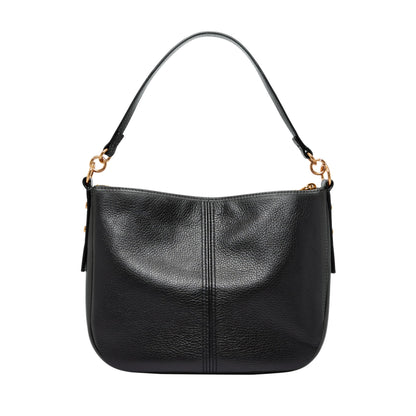 Fossil Women's Jolie Leather Crossbody Purse Handbag, Black (Model: ZB7716001)