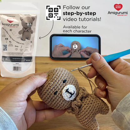 Red Heart Amigurumi Eddy The Bear Kit