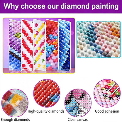 croshom Diamond Art Kits for Adults, 3 Packs Woman Diamond Painting Kits for Adults Beginners, 5D DIY Full Round Drill Gem Craft for Adult Gifts, Home Wall Decor 12" x 12"