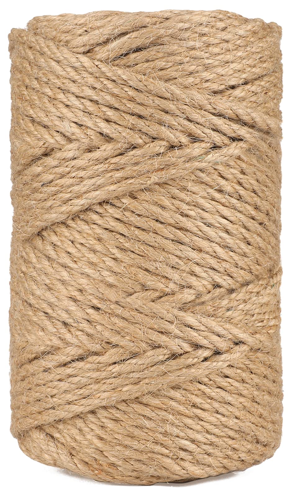 5MM Jute Rope,164Feet Strong and Heavy Duty Jute Twine, Brown Decoration Hemp Twine String for Artworks, Gardening, Bundling, Camping, Decorating, and DIY Crafting (50M/164Ft * 5MM)