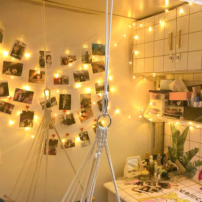 Skiennix 33FT 100 LED Fairy String Lights - Waterproof Indoor/Outdoor Decor | 8 Modes, Warm White