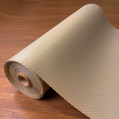 EVALAND Shelf Liners for Kitchen Cabinets Non-Adhesive 17.7" x 33 FT Beige Drawer Liner Non Slip, Washable Cabinet Liner, Waterproof Shelf Liners for Cabinets, Refrigerator Bathroom Pantry - Thickened