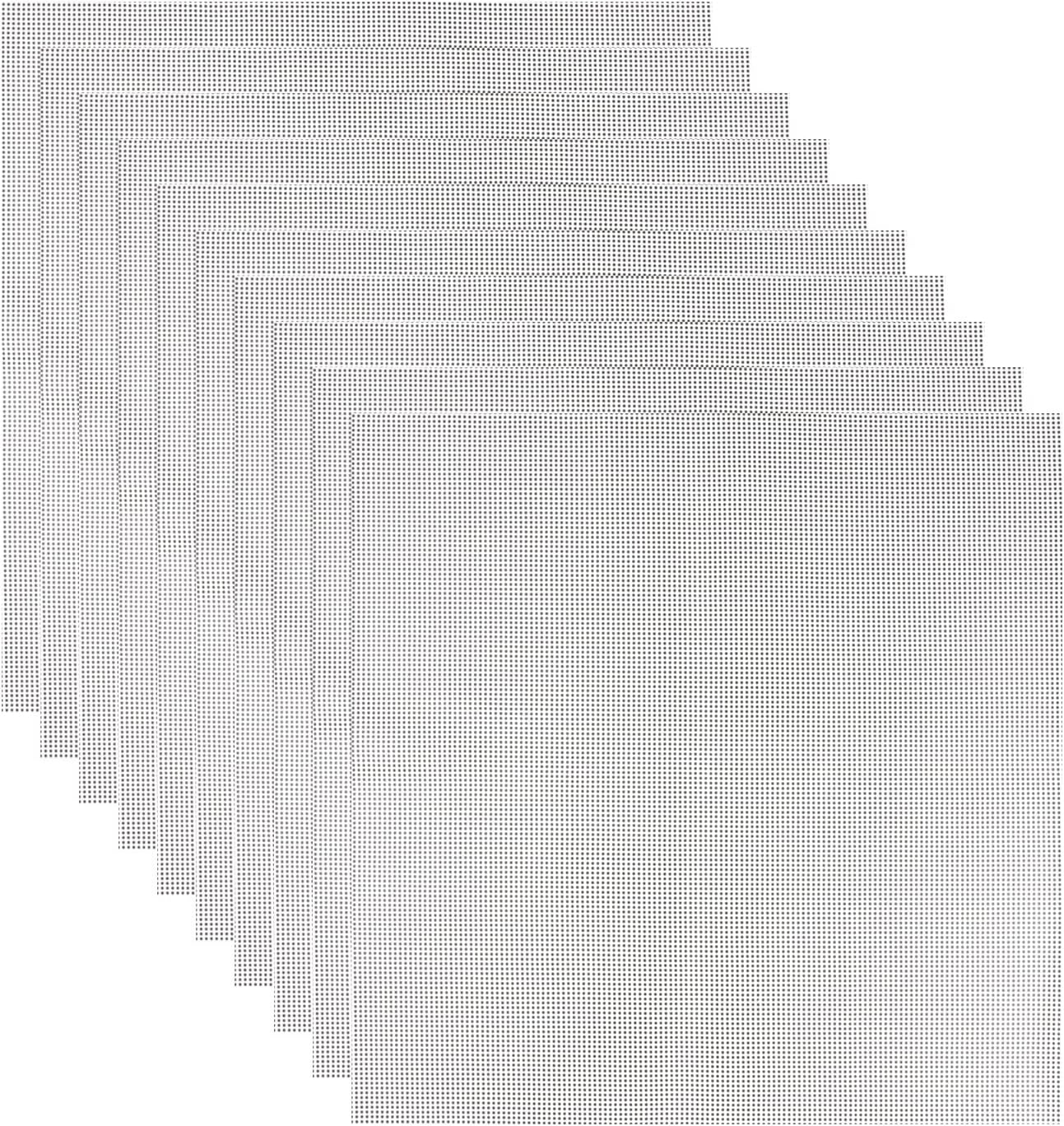 Auroal 10 Pack Silicone Dehydrator Sheets, Non-Stick Dryer Mats for Meat, Beef, Jerky, Herbs, 14x14 in, High