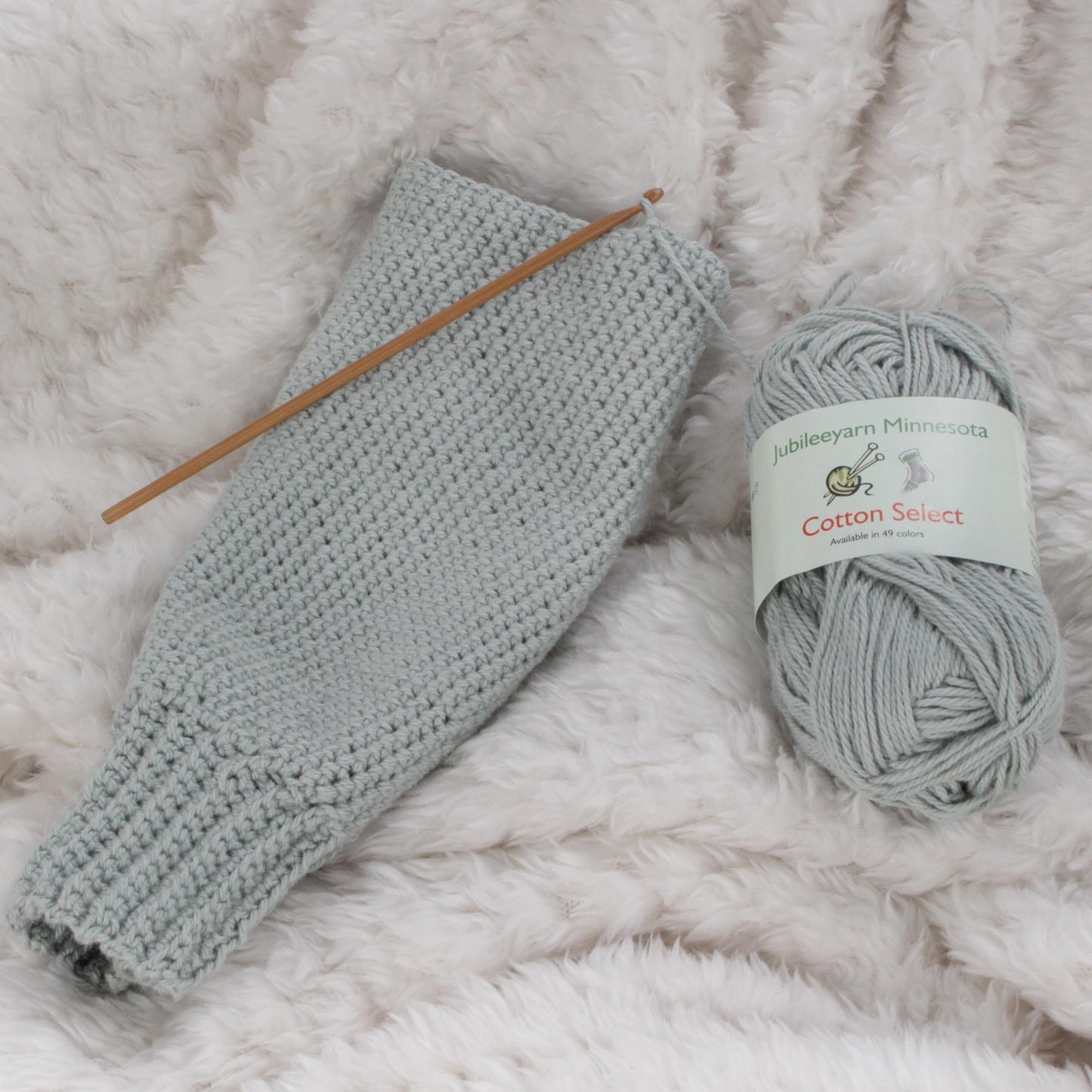 JubileeYarn Cotton Select Yarn - 50g/Skein Sport Weight - Shades of Green - 4 Skeins