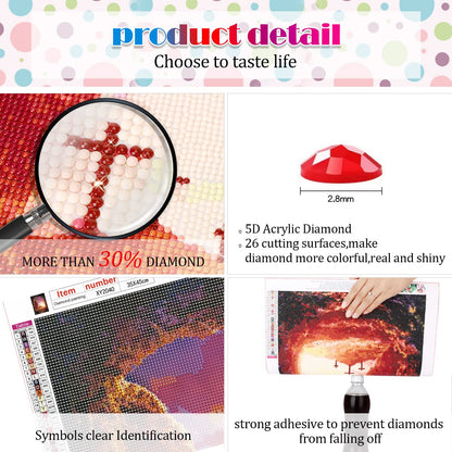 Jethami Diamond Painting Kits for Adults,Jesus Religious Christ Cross Diamond Art Kits for Adults Beginners 14x18 in