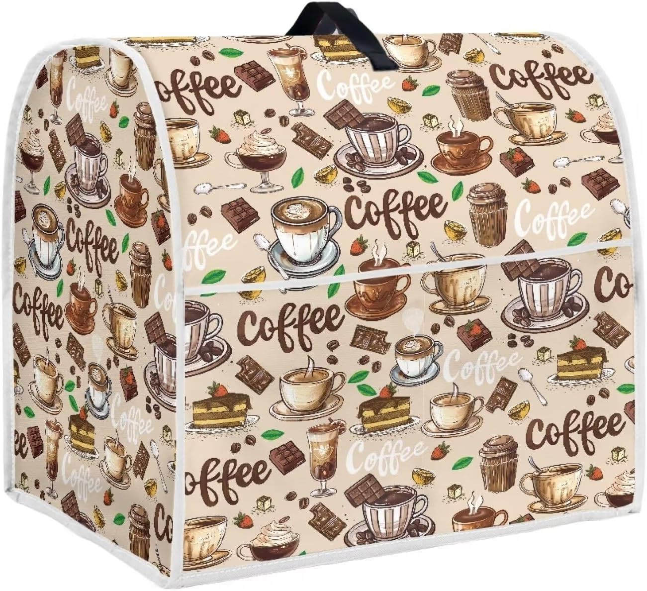 Kitchen Stand Mixer Cover - Dust Protection for 4.5-5 Qt Stand Mixer with Top Handle and Accessories Pockets