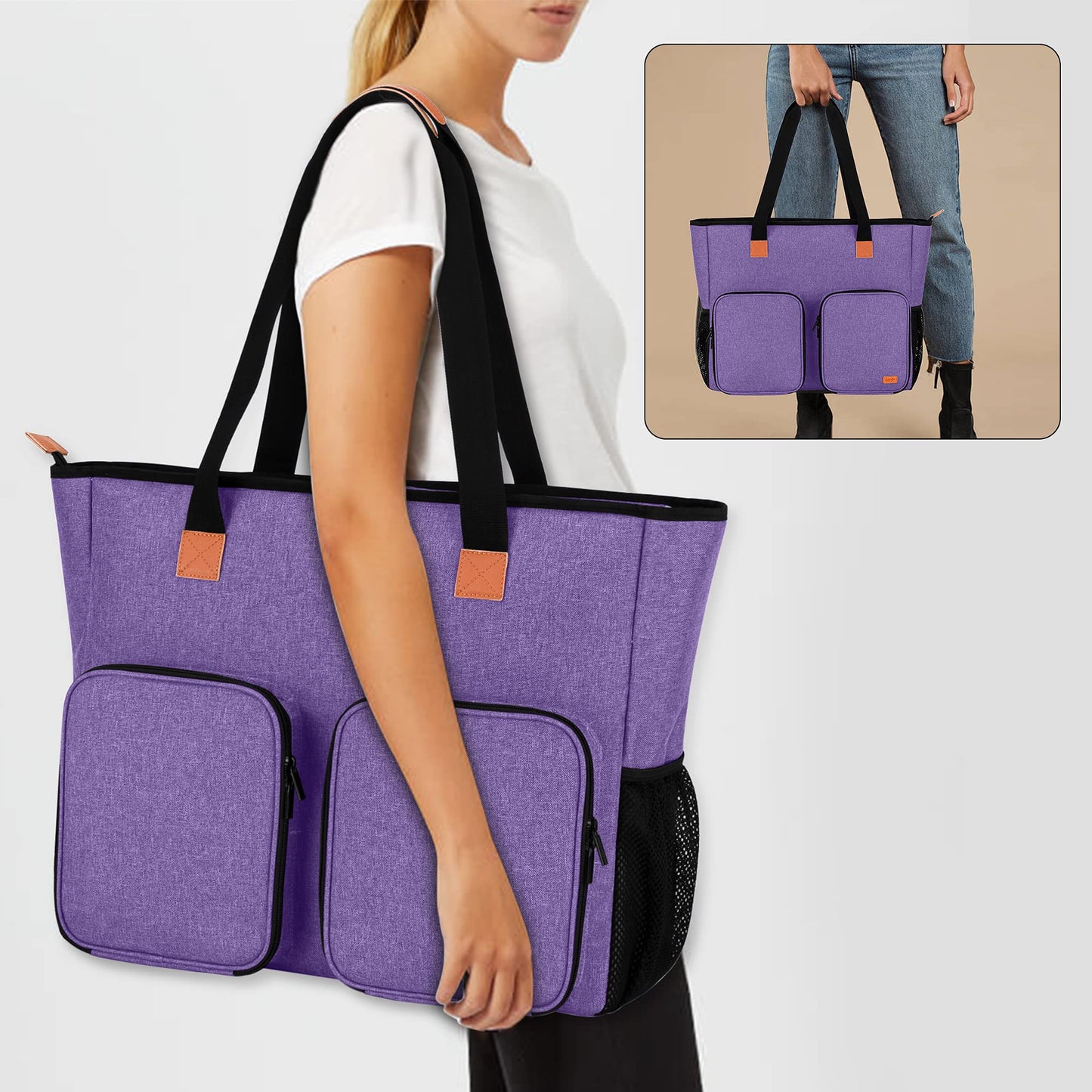 LUXJA Carrying Case for Diamond Painting Accessories and A3 Light Pad, Diamond Painting Bag for A3 and B3 Light Box (Bag Only), Purple