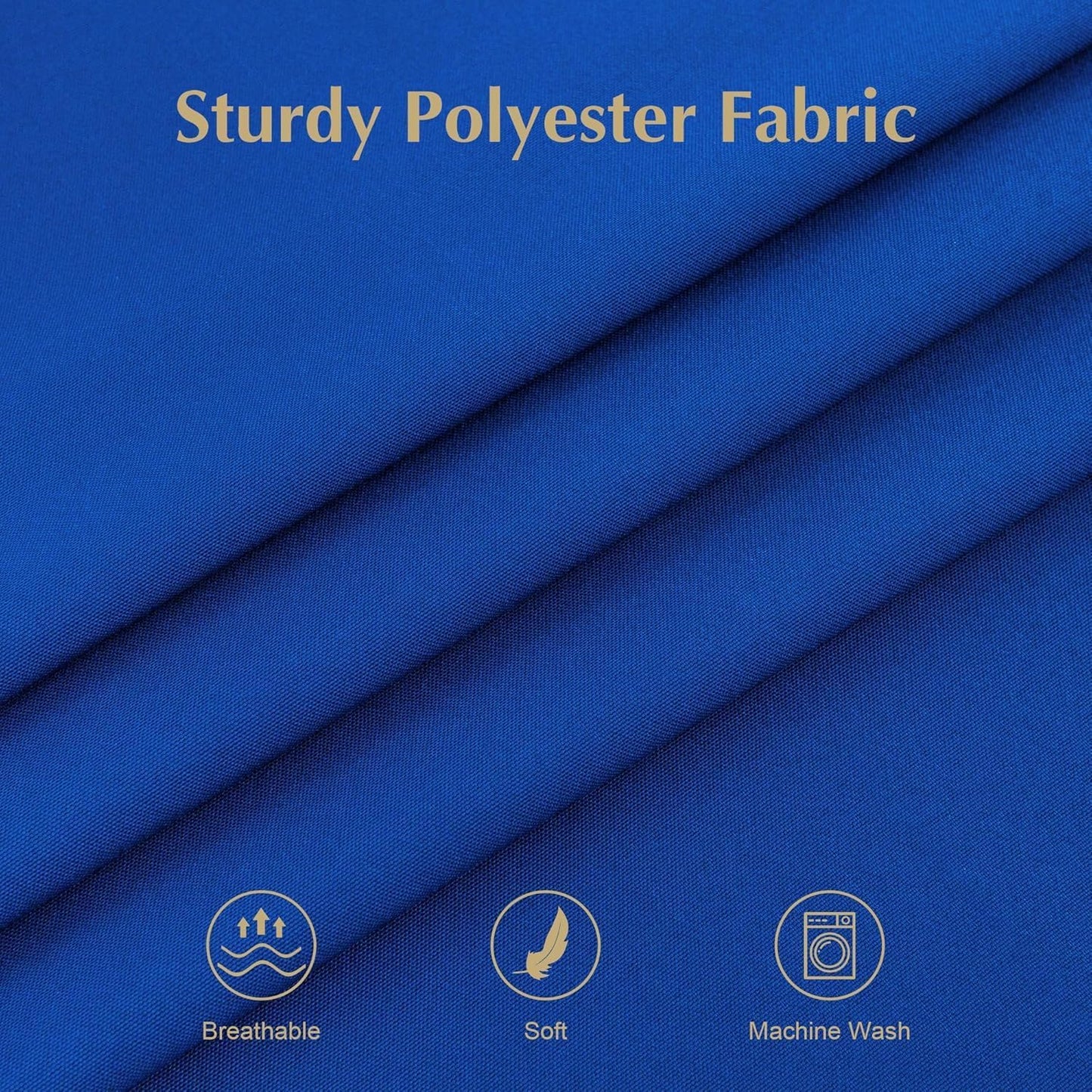 2 Pack 24X24 Inch Small Square Table Cloth Royal Blue Tablecloth Washable Polyester Solid Table Cover for Night Stand