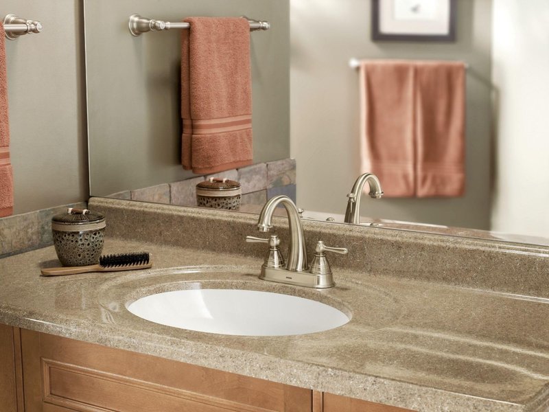 Moen YB5424BN Kingsley Collection 24-Inch Bathroom Single -Towel Bar, Brushed Nickel