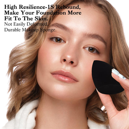 Professional Toiletry Sponges Set,Latex Free Flawless Soft Face Sponge with Holder,Beauty Blender Cosmetic Applicator for Powder,Liquid,Facial Makeup Tools