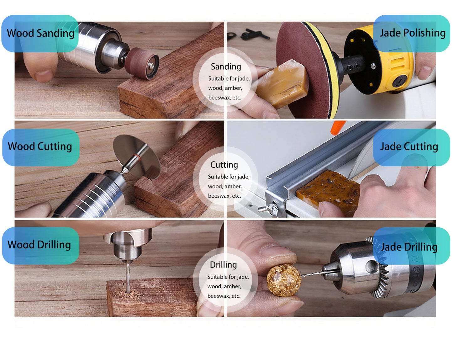 Lapidary Saw for Cutting Jewelry Rocks, 110V 750W Lapidary Equipment Mini Table Saw for DIY Gem Stone Jade Polishing Grinding Woodworking Carving