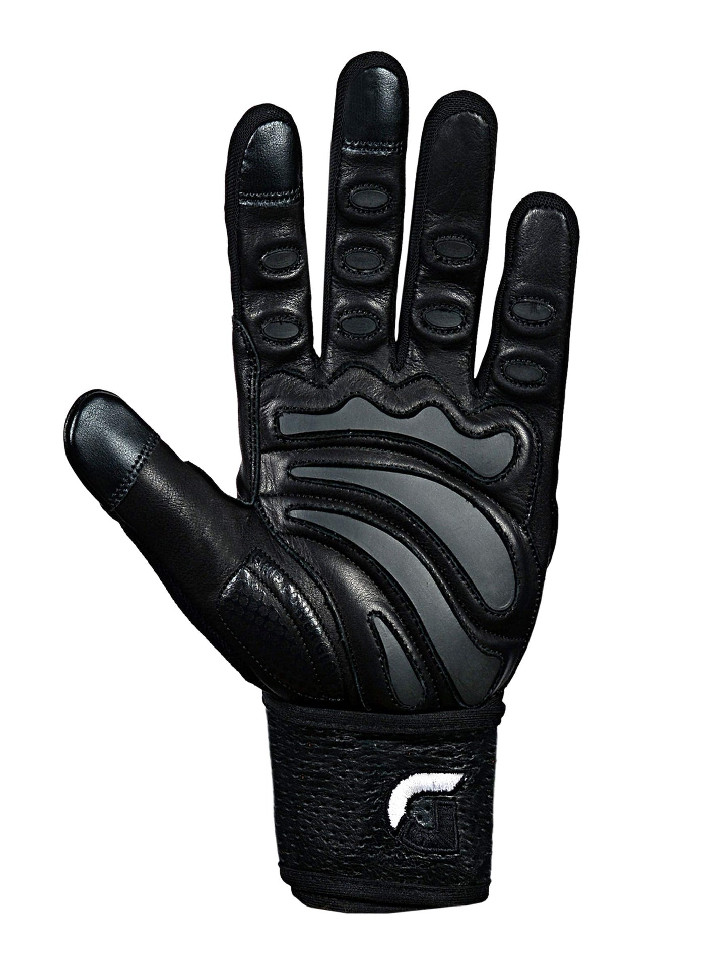 Elite Leather Gym Gloves with Built in 2" Wide Wrist Wraps Grip & Design for Weightlifting Power Lifting Bodybuilding & Strength Training Workout Exercises
