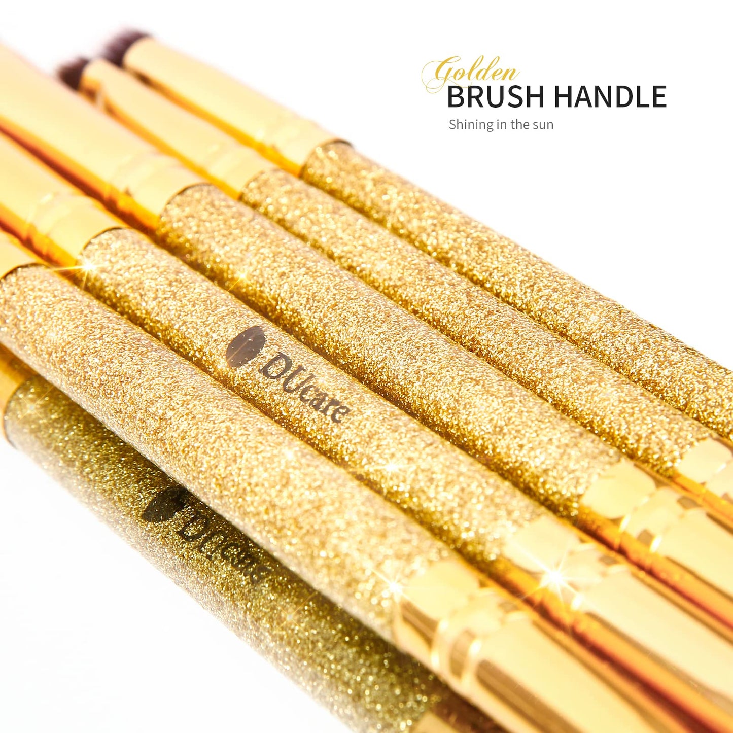 DUcare Foundation Brush Contour Bronzer Makeup Brush Double Ended Self Tanner Brush Sculpting Brush for Blending Liquid Powder Concealer Cream Cosmetics Blush Buffe