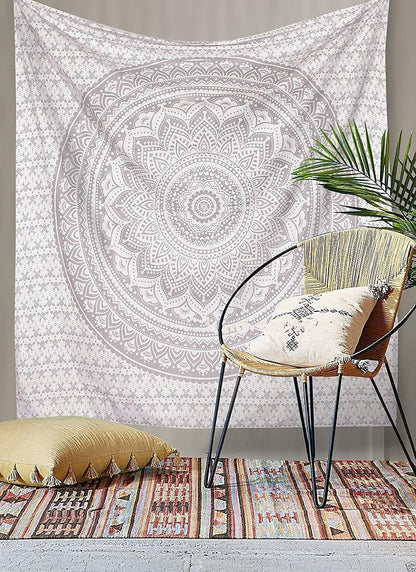 Popular Handicrafts Tapestry Wall Hanging, Ombre Hippie Mandala Bohemian Hippy Indian Tapestries Bedspread 54 x 60