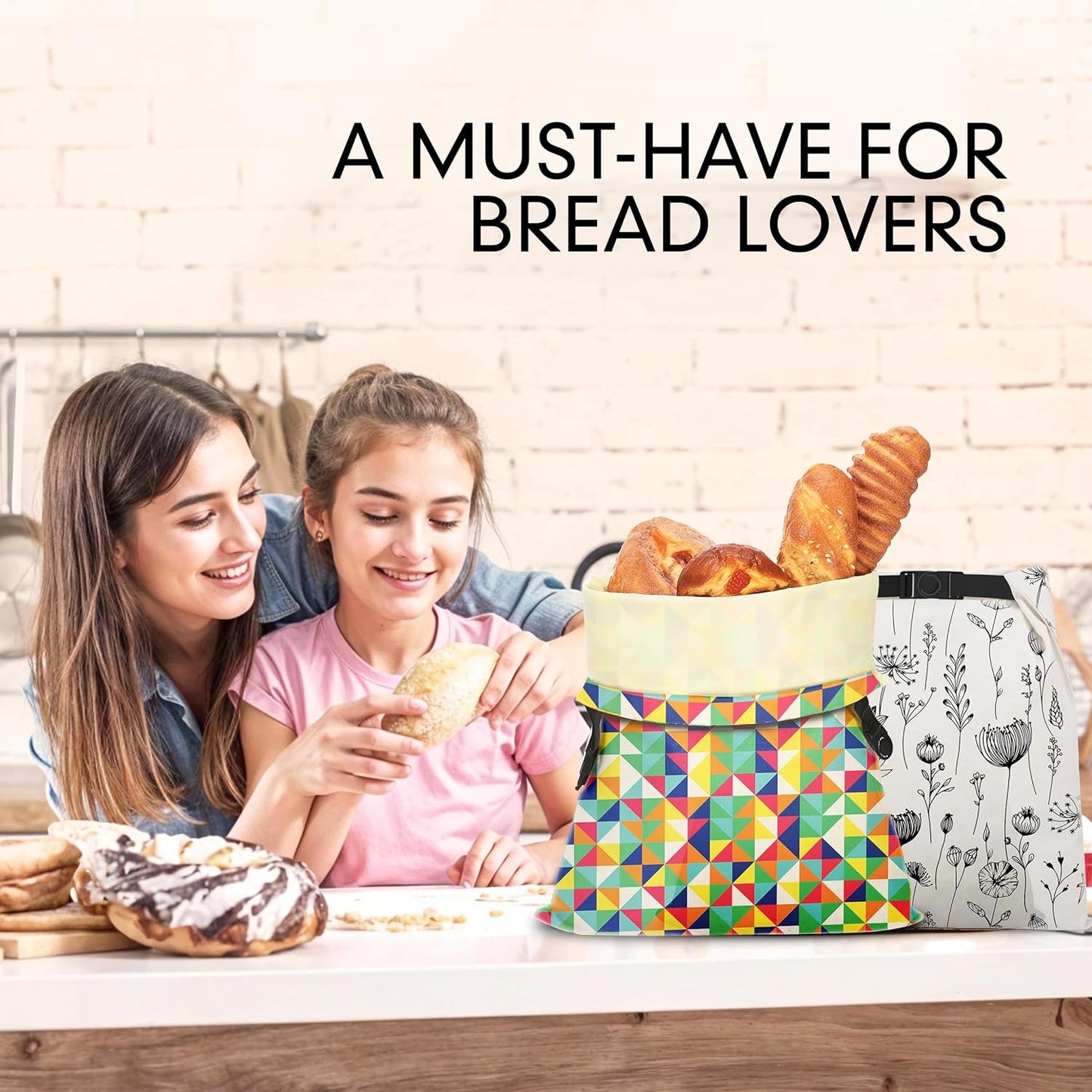 '-Pack 2- Riccle Reusable Beeswax Bread Bags for Sourdough and Homemade Bread Of Durable and Waxed for Fresh Artisan