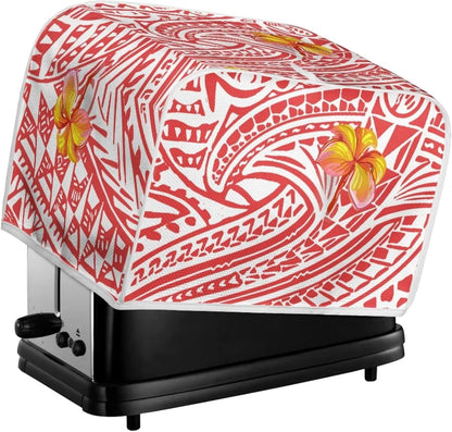 Polynesia Flower Durable Toaster Cover, Washable Dustproof Small Appliance Protection