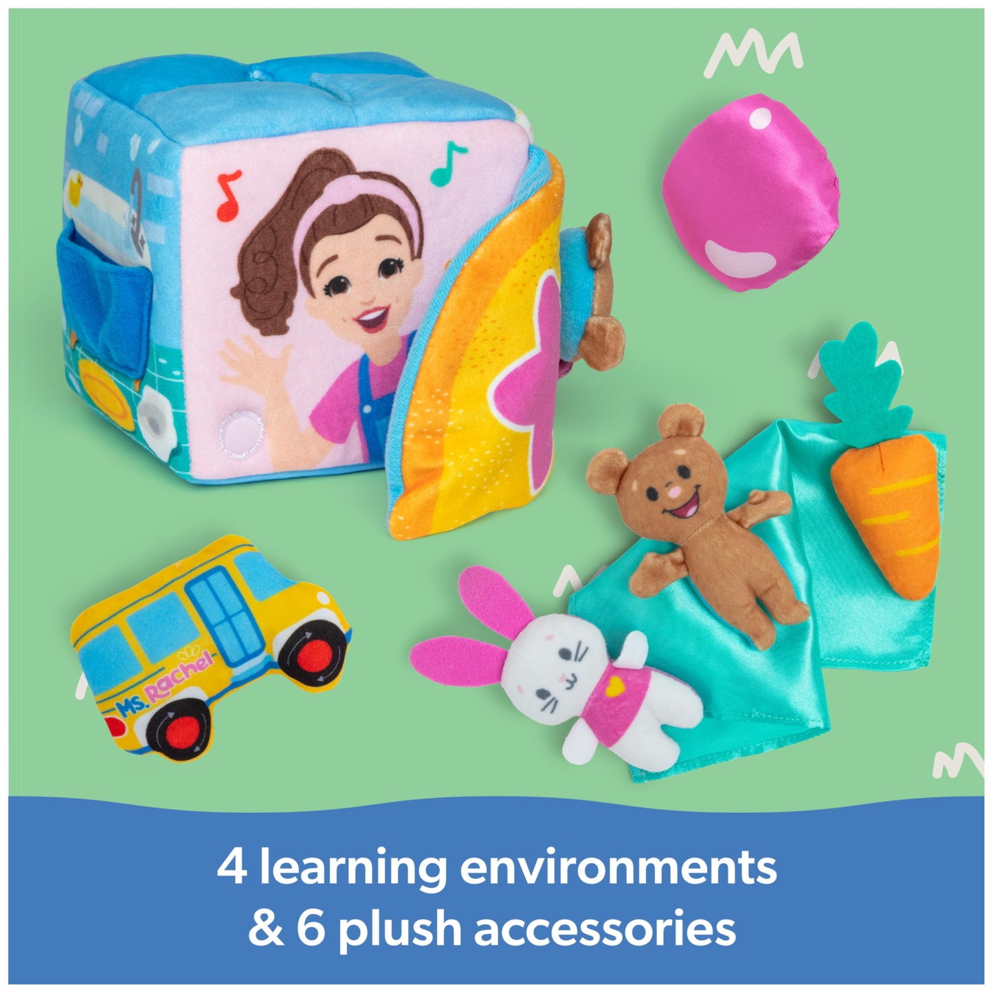 Ms. Rachel Official Surprise Learning Box, Educational Toys with Stuffed Animals, Sensory Toys & Activities for Babies, Toddler Toys for Girls & Boys Ages 0-2+
