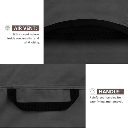 ULTCOVER Waterproof Air Conditioner Cover - Protects Outdoor AC Units Up to 30W x 30D x 32H Inches, Black