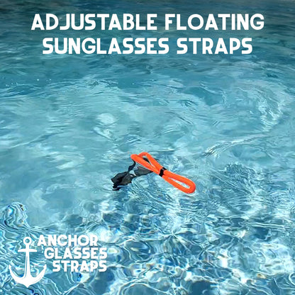 Floating Sunglasses Straps for Water – 4 Pack Buoyant Glasses Retainer for Men Women – Adjustable Floatable Eyewear Lanyard for Boating Kayaking Fishing Paddleboarding Beach Lake Pool