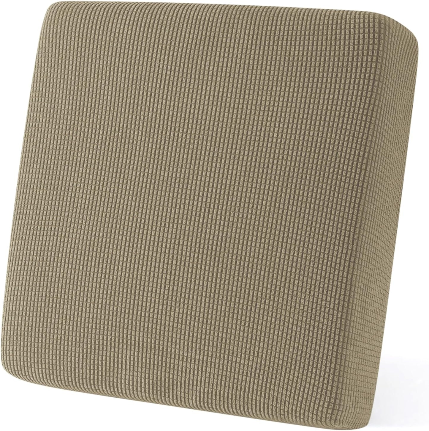 SUBRTEX Couch Slipcover | RV Seater Slip Loveseat Stretch Durable Sofa Cushion Cover for Livingroom, Small, Sand
