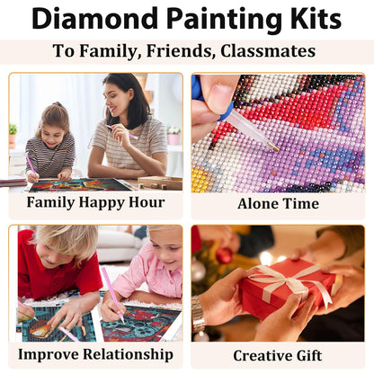Pxzcrypha 3 Pack Video Game Diamond Art Kits for Adults, DIY Gaming Equipment Diamond Painting Kits for Beginner, Full Round Drill Paint by Diamonds, Gem Art and Crafts for Home Wall Decor 12x16inch