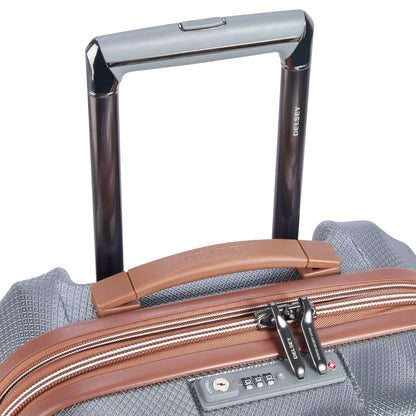 DELSEY PARIS St. Tropez Hardside Expandable Luggage with Spinner Wheels, Graphite, Checked-Medium 24 Inch