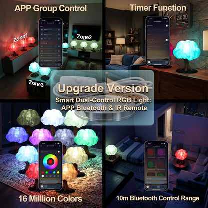 Smart LED Lamp Kit 001 for Bambu Lab 3D Printing,IR&APP Control RGB Puck Light,DIY Hardware for MakerWorld Models, Timer & Group Control,MH001 USB 5V Small Round Lamp Kit for 3D Printed Light(1 Pack)