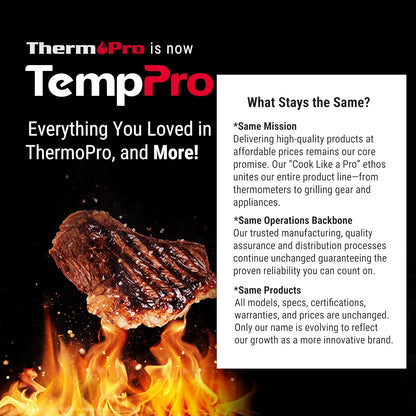 TempPro Digital Kitchen Timer - 99-Hour Countdown with Magnetic Stand & Large LED Display | 3 Volume Levels