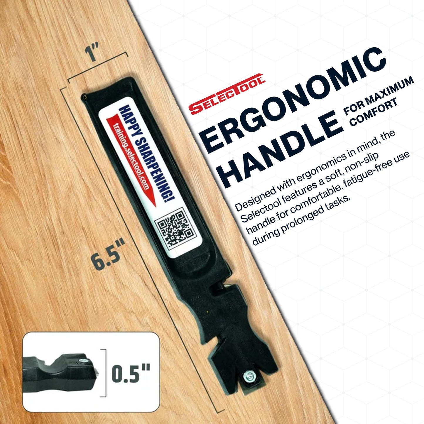 SELECTOOL Knife & Tool Sharpener, Father’s Day Gift for Dad, Manual Blade Sharpener for Kitchen Knives, Pocket Knives, Scissors, Axes & Outdoor Tools, Made in USA
