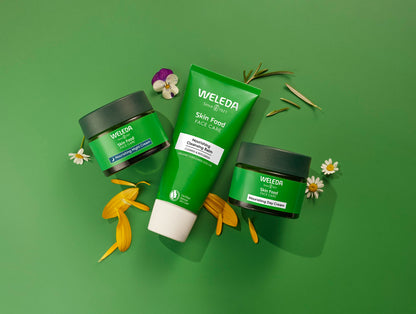 WELEDA Skin Food Nourishing Cleansing Balm 75ml | Oil-to-Milk Formula | All Skin Types | Make-up Remover | Vegan
