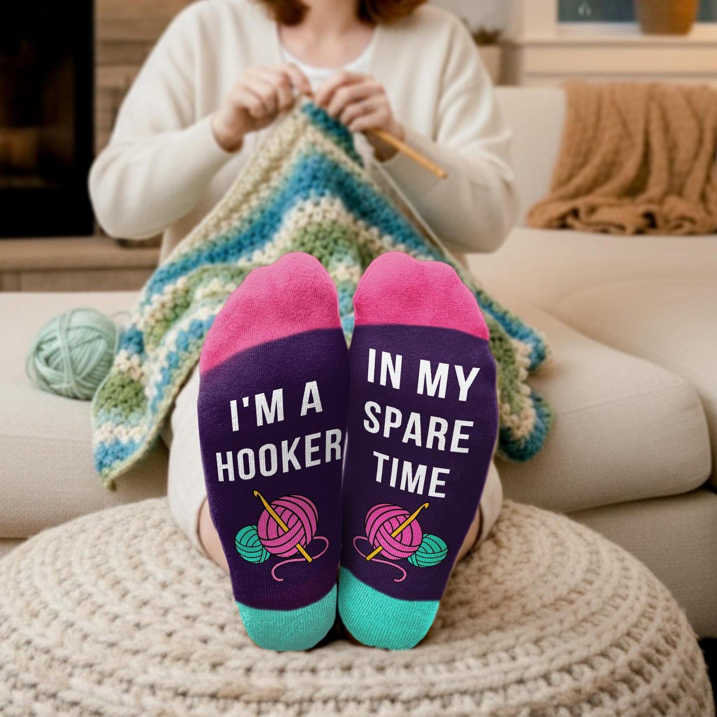 Gift for Crocheters - Versatile Knitting Socks for Women, Ideal Crochet Gifts for Crochet Lovers, Unique Knitting Presents For Any Occasion, Designed with Love for Knitters