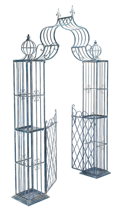 Safavieh PAT5012C Outdoor Collection Beatrix Victorian Antique Blue Arbor
