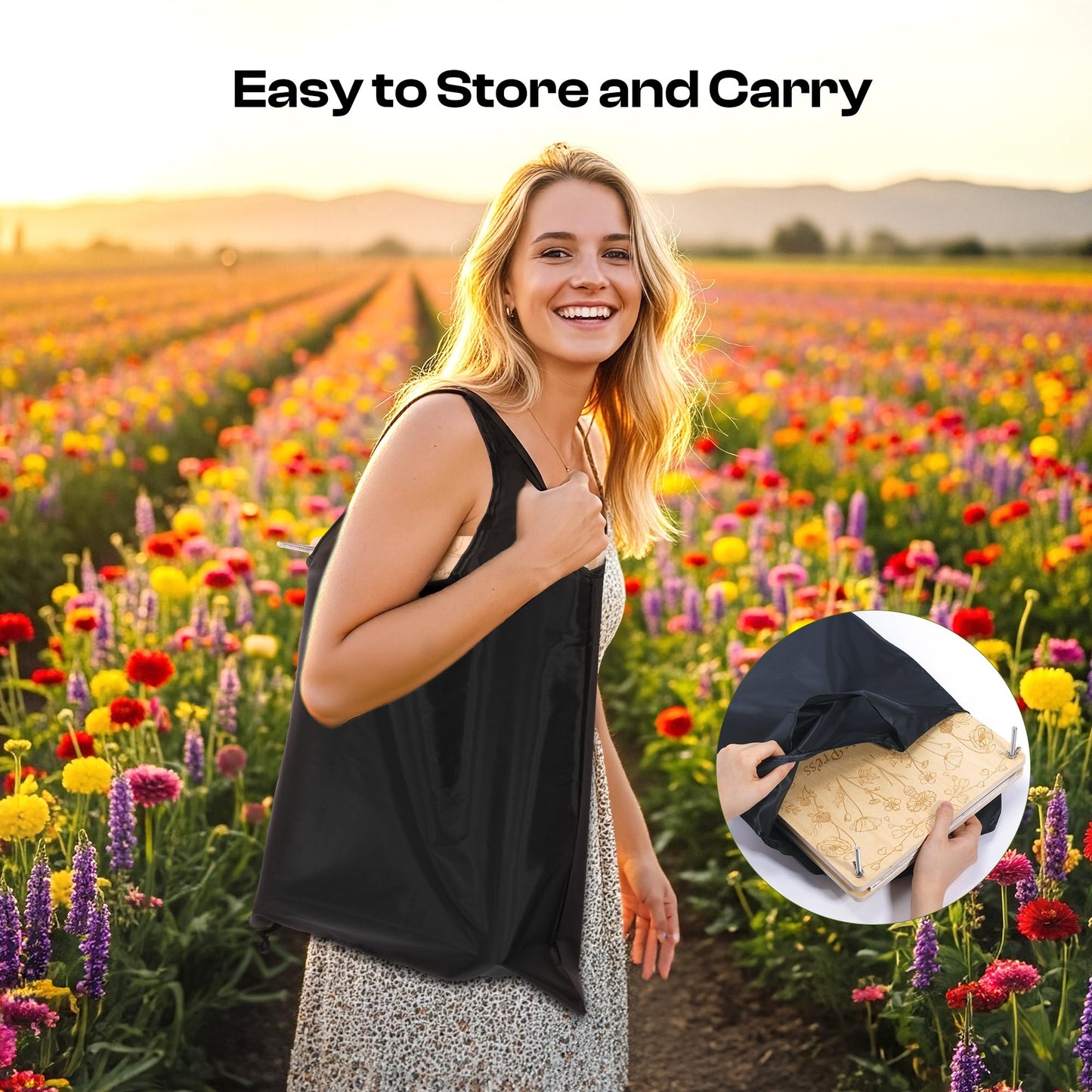 Caydo Extra Large Flower Press Kit, 15"x11.4" 4 Layers Wooden Flower Pressing Kit for Adults - Pressed Flowers, Herbs & Leaves, DIY Wedding Bouquet Flowers Preservation for Frame Bookmark Scrapebook