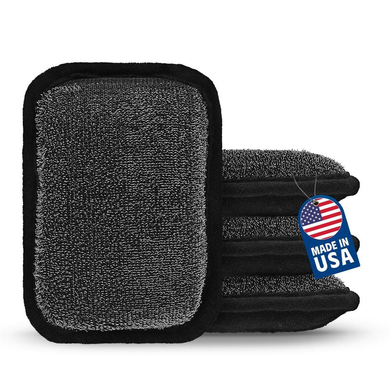 MEKER Grill Brush Bristle Replacement Pad, Ultra Safe Cleaning, Grill Cleaner Pad, Grill Brush Replacement Pad, 4 PCS