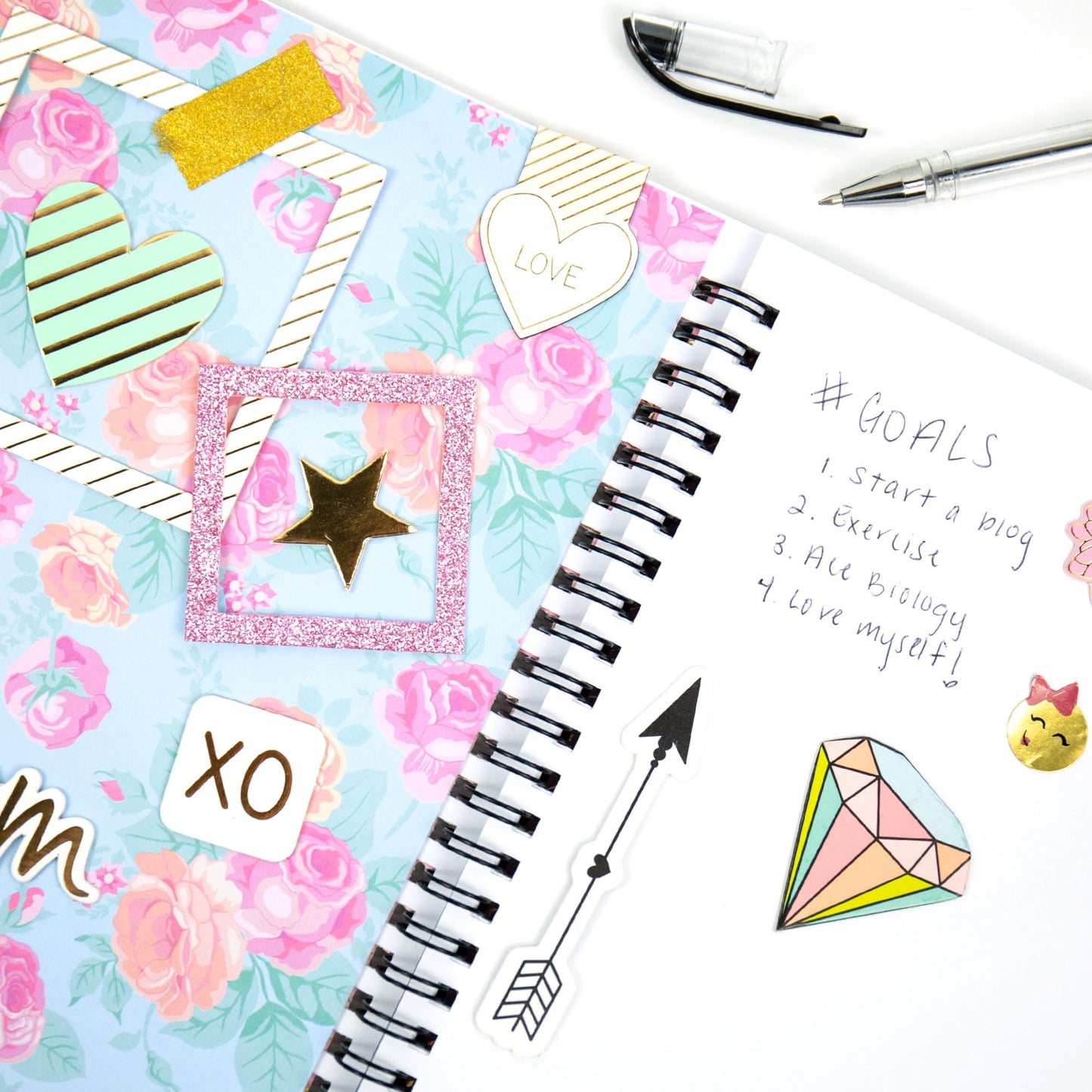 STMT D.I.Y.Journal Set, Stationary Kit with Notebook for Writing and Drawing, DIY for Girls Ages 8+, Dreamers Become Doers