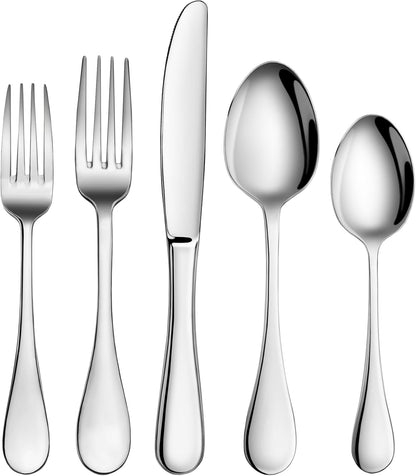 Artaste 56389 Rain 18/10 Stainless Steel Flatware Set, 20-Piece, Service for 4