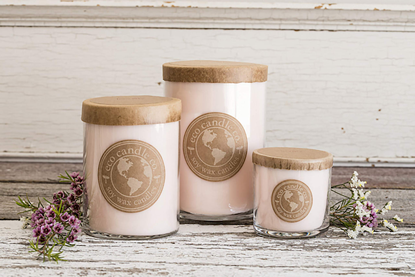 ECO CANDLE CO. Recycled Candle, Sanctuary, 26 oz. - Scents of Black Orchid, Ginger, Cardamom, Lily, Leather, Amber, & Kyara - 100% Soy Wax, No Lead, Kraft Paper Label & Lid, Hand Made