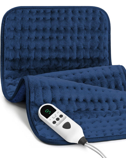 Large Heating Pad for Back 33"x17" Fathers Day Dad Gifts Electric Heating Pad XXL for Neck and Shoulders Pain Relief Moist Dry Heat, 9 Adjustable Heat, Auto Shut-Off Timer, Gifts for Dad Mom