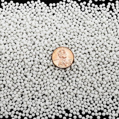 Hiceeden 8 Pounds 1/8" Round Rock Tumbling Filler Media, 3 mm Reusable Ceramic Beads Pellets, Rock Tumbling Ball Sphere Grit for Tumbler, Stone Polisher