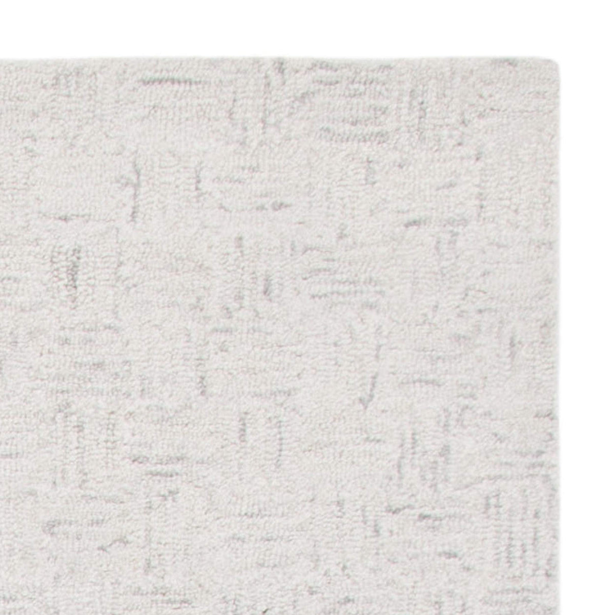 SAFAVIEH Area Rug 8x10 - Micro-Loop Collection - Large - Light Grey & Ivory, Handmade Wool, Ideal for Living Room, Bedroom, Office, Dining Space (MLP537F)