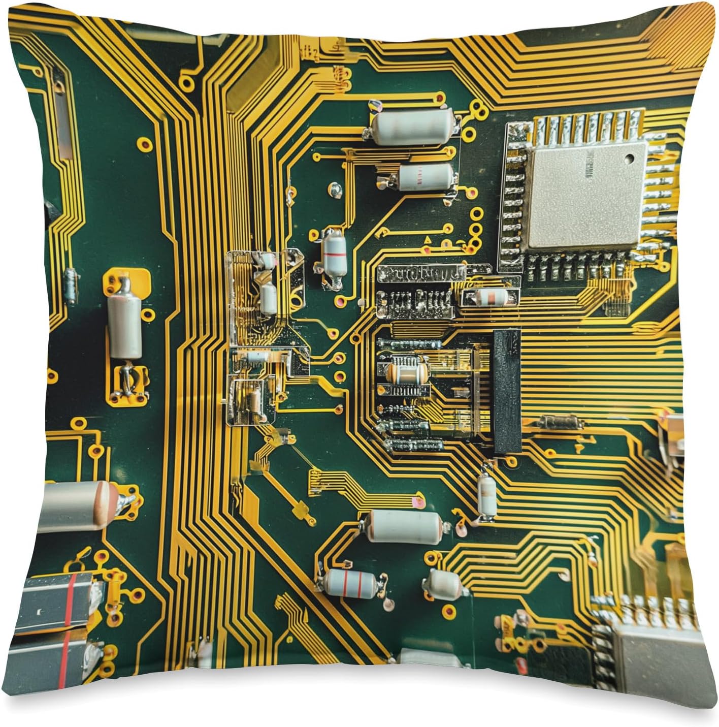 Electric Components and Circuits Throw Pillow