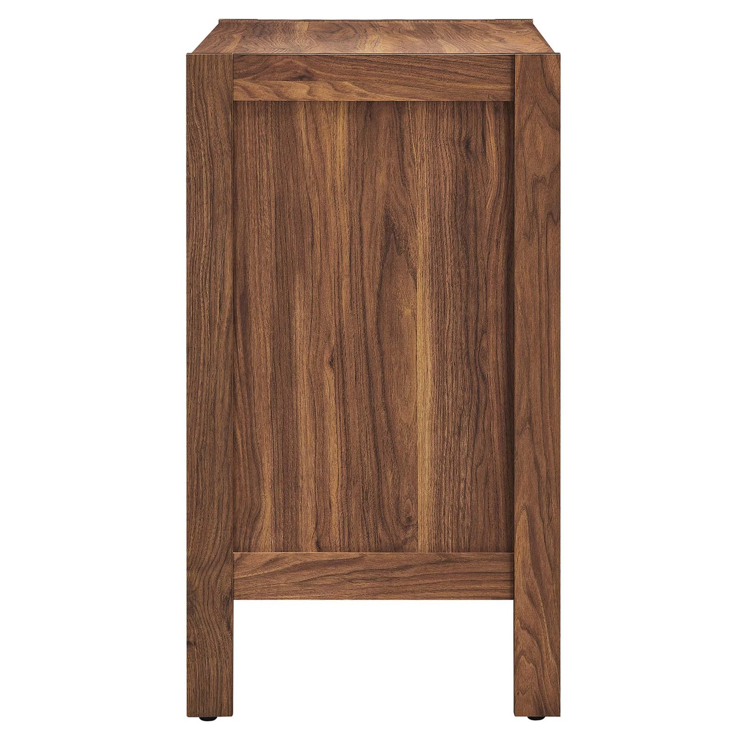 Modway Capri 33 Inch Sideboard Walnut, Hallway or Entryway Storage Cabinet with Doors, Mid-Century Modern Buffet Table or Credenza for Living or Dining Room