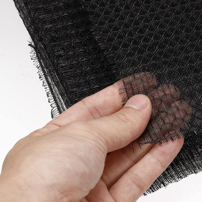 PATIKIL 47.2" x 23.6" Air Conditioner Filter Material, 2 Pack Plastic Dustproof Mesh Screen Replacement, Black