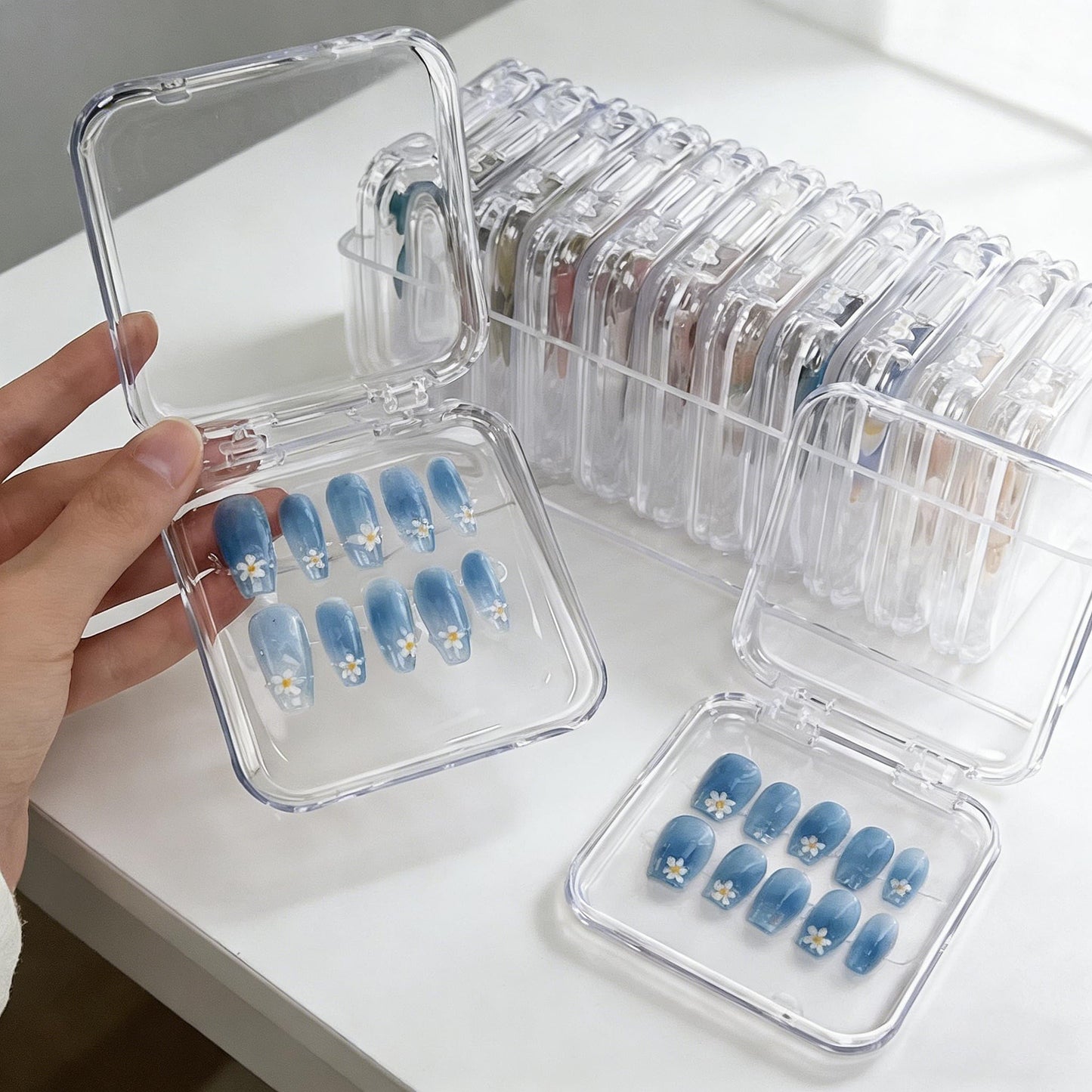 Bead Organizer Box with Lid, 14Pcs Small Beads Organizers and Storage Plastic Cases for Bracelet Making DIY, Jewelry, and Small Parts